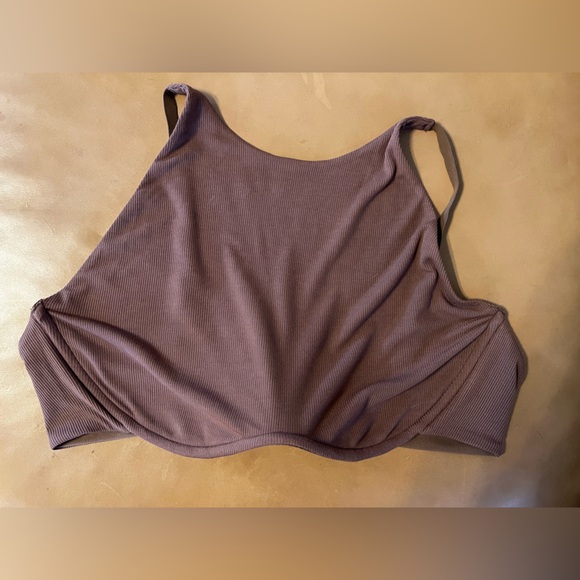 SKIMS Brown Ribbed Tank BRA SIZE 4XL- fits like XL- NWOT - Picture 1 of 5